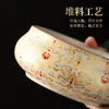 Cuenco para Lavar Té Ruyao para Uso Doméstico, Accesorio Retro Chino de Alta Gama para Ceremonia del Té, Recipiente Individual para Residuos de Té, Cuenco para Limpiar Tazas de Té, Nuevo Modelo 2026