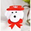 Hong Kong amor Papá Noel oso raqueta anillo lindo niños franela pulsera luminosa Navidad anillo a presión regalo