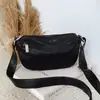 2026 Nova Bolsa Sela Semicircular Estilo Coreano Casual Cor Sólida Couro Macio Bolsa de Ombro Sob o Braço Bolsa Transversal Versátil para Mulheres
