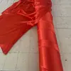 Suministros para Bodas Cortina Seda de Hielo Tela de Seda de Hielo Cortina de Gasa de Seda Perlada Cortina de Fondo Decoración de Escenario Metabo