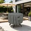 Cubierta Redonda para Mesa y Sillas de Jardín Impermeable para Exteriores, Cubierta para Muebles de Patio contra el Polvo