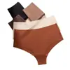 Ropa Interior de Seda de Hielo Sin Costuras de Talla Grande para Mujer, Calzones de Talla Grande de Cintura Baja, Entrepierna de Algodón Puro, Transpirable, Secado Rápido, Ropa Interior Deportiva para Yoga