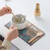 Tazón de Cerámica Estilo Japonés para Matcha con Pico, Set de Té Matcha, Set de Herramientas para Preparar Té Dinastía Song, Set de 8 Piezas, Exclusivamente para Suministro Transfronterizo