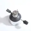 Fogareiro de café inflável portátil vertical com base cromada, chama ajustável, para preparo de café na mesa, fazer chá no acampamento, pequeno fogareiro