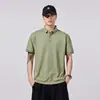 Ropa de Hombre Xintang Camisa POLO de manga corta estilo americano para hombre, camiseta de manga corta para hombre, corte holgado, cuello camisero, camiseta de verano, manga corta