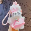 Llavero Colgante de Muñeca Conejo Twister de Peluche de Dibujos Animados Lindo para Pareja Llavero de Mochila Escolar Colgante Pequeño Regalo