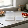 Caja rectangular de plástico para herramientas de ferretería, equipo de pesca, caja de almacenamiento con tapa, partes transparentes, joyería, papelería, caja de embalaje de plástico