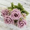 Mei Yue 7 cabeça 5 rosa flor artificial decoração casa paisagismo flor artificial cenário de casamento rosa