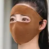 Diadema máscara cálida mujeres invierno cara completa a prueba de viento cubierta facial bicicleta eléctrica protección contra el frío protector facial artefacto pasamontañas máscara facial