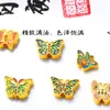 Pulsera de Flor de Mariposa Chapada en Oro con Cuentas Pulsera Collar al por Mayor Cuentas Espaciadoras Versátiles Cuentas de Hilo Accesorios Accesorios de Colgante para Mujeres