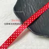 Cinta de poliéster de lunares de 1 cm para lazos hechos a mano, empaques de pastel DIY, accesorios para el cabello, pinzas para el cabello, diademas y cintas decorativas