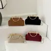 Bolso tipo concha de gamuza 2026 primavera nuevo bolso de cadena con correa de cadena, bolso de mano de cadena para mujer, bolso de hombro, bolso cruzado