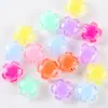 Cuentas transparentes con cuentas de colores en el interior, color mixto, cabeza de conejo, flor de rosa, acrílico, cuentas sueltas, cuentas medianas, accesorios para manualidades, abalorios para pulseras