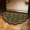 Alfombrilla Antideslizante para Baño Retro de Diatomeas, Felpudo para Puerta de Inodoro, Resistente a la Suciedad Doméstica, Resistente al Desgaste, Absorbente de Agua, Felpudo Fácil de Limpiar