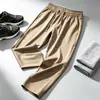 Pantalones Casuales de Seda de Hielo para Hombre, Delgados de Verano, Holgados Rectos, de Secado Rápido, Pantalones Deportivos Transpirables y Anti-Arrugas para Hombre