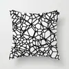 Suministro directo de fábrica funda de almohada para el hogar con patrón geométrico creativo de terciopelo piel de melocotón funda para cojín de respaldo de coche funda para cojín de sofá