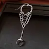 Pulsera cuadrada de flor de circón y gota de agua, estilo nicho de lujo ligero, moderna y única, versátil con un toque de alta gama, joyería para mujer