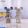 Estatueta de Urso Violento Estilo Chinês Cerâmica Sala de Estar Hall de Entrada Gabinete de TV Gabinete de Vinho Cofre Decoração de Casa Armazenamento Tendência Nacional