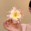 Presilha de Cabelo Flor de Orquídea Borboleta Artificial com Atmosfera Super Feérica, Acessório de Cabelo de Alta Qualidade para Sessão de Fotos na Praia, Presilha para Franja Estilo Férias