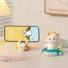 Enfeites Criativos de Gato de Desenho Animado para Celular ou Decoração de Mesa de Escritório Presentes Fofos e Práticos para Meninas