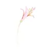 Broche de Flor de Lirio de Tres Colores con Goteo de Aceite Estilo Japonés y Coreano Broche de Flor Simple Versátil Chapado en Oro Anti-Exposición