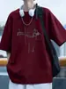 Nueva camiseta de algodón puro de manga corta para hombre, nueva tendencia de verano marca ins cuello redondo holgada casual manga corta camiseta ropa de hombre
