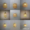 Lanternas de Bambu, Abajures Puramente Feitos à Mão, Lustres para Casa, Decoração de Lazer Estilo Zen Retrô, com Lâmpadas e Soquetes