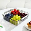 Bandeja de Frutas com Múltiplos Compartimentos, Bandeja de Exibição de Doces e Salgadinhos para Mesa de Centro, Armazenamento Doméstico de Grande Capacidade, Bandeja de Frutas Secas com Alto Valor Estético