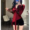 Liquidação com Desconto Pura Desejo Cintura Irregular Roupa Íntima 2025 Nova Camiseta de Manga Longa para Usar por Baixo Estilo Pura Desejo Feminina Primavera e Outono