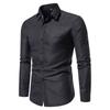 Comercio Exterior 2023 Cuatro Estaciones Camisa de Manga Larga para Hombre Colorida Floral Tendencia Estilo Simple de Moda Camisa Guapa para Adolescente