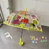 Gato de Manzana Verde Transparente Totalmente Automático Mango Largo 70% de Descuento Paraguas de Dibujos Animados Lindo Paraguas Plegable para Estudiante para Lluvia y Sol Engrosado