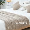 Bandera de cama nórdica de color sólido para hotel, casa de familia, toalla de cama que combina con todo, manta decorativa informal, estilo crema, toalla de cama sencilla