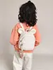 Mochila de Coelho Super Fofa de Verão para Crianças Bolsa de Urso Brinquedo de Pelúcia Meninas Mochila Escolar para Jardim de Infância