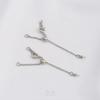 Cadena de Extensión al por Mayor Conserva el Color Relleno de Oro de 14K Retráctil Colgante Perla Corazón de Melocotón Cadena de Cola DIY Joyería Ajuste de Joyería Cadena de Extensión