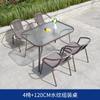 Mesa e cadeira do pátio ao ar livre Lazer Protetor solar impermeável ao ar livre Jardim Chá do pátio Fora Mesa de centro dobrável Varanda pequena