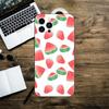 Funda para iPhone 15 Verano Fresco Dulce Verde Suelo Rojo Sandía