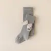 Medias para niñas transfronterizas, nuevo estilo princesa de primavera y otoño con lazos grandes, leggings para niños, medias para bebé, venta al por mayor