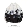 Camisa de hombre de manga larga otoño y verano ins camisa estampada de hombre estilo coreano estudiantil moderna holgada estilo Hong Kong abrigo delgado