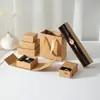 Caja de Regalo Kraft para Joyería Anillo Collar Caja para Regalo Pendientes Accesorios Caja de Embalaje En Stock