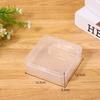 Caja cuadrada joyería colgante pequeño escritorio plástico acabado caja de plástico línea de datos tarjeta pequeña cuentas ángulo recto caja de almacenamiento