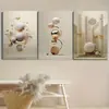 Pintura Mural Moderna para Sala de Estar Colgante Fondo de Pared Tridimensional Abstracto Lujo Ligero Pintura Decorativa de Gama Alta