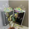 Día de la Mujer Nuevo Colorido Destello Ramo de Rosas Flor Inmortal Adornos Decorativos Accesorios para Fotos Regalo de Cumpleaños para Novia