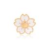 Exportación Europea y Americana Broche Creativo de Dibujos Animados Flor de Cerezo Aleación Insignia de Broche de Flor de Cerezo Gota de Aceite Personalizada Retro
