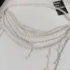 Cadena de Cintura Apilada de Borla de Perlas Multicapa Súper Hada y Dulce, Elegante de Gama Alta de Nicho de Moda y Exquisita con Accesorios para la Cintura
