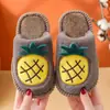 Pantuflas de Algodón para Niños Niños y Niñas Dibujos Animados Lindos Otoño e Invierno Nuevas para Casa Interior Antideslizantes Cálidas Pantuflas de Algodón para Bebé