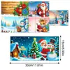 Tarjetas de Felicitación Navideñas Populares Transfronterizas Multiserie Hechas a Mano con Diamantes Juego de 9 Piezas con Sobres Pegatina de Diamante Dibujos Animados Juego de 6 Piezas