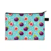 Cartera de Monedas Frescas de Frutas de Nuevo Estilo Transfronteriza Bolsa de Almacenamiento Cuadrada Simple para Papelería Estuche Grande para Lápices para Estudiantes