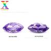 5A ponto atacado cor olho de cavalo zircão 07 # roxo azul 08 # roxo profundo azul zircão pedra nua 1.5 * 3-7 * 14