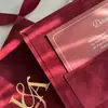 Caixa de Presente de Veludo Personalizada Vinho Tinto de Luxo, Caixa de Presente de Veludo com Estampagem Dourada, Cartão de Convite de Acrílico, Item de Presente Universal