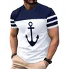Amazon Temu Venta Caliente 2026 Verano Camiseta de Manga Corta con Cuello Redondo para Hombre Camiseta 3D Impresión de Moda Dropshipping